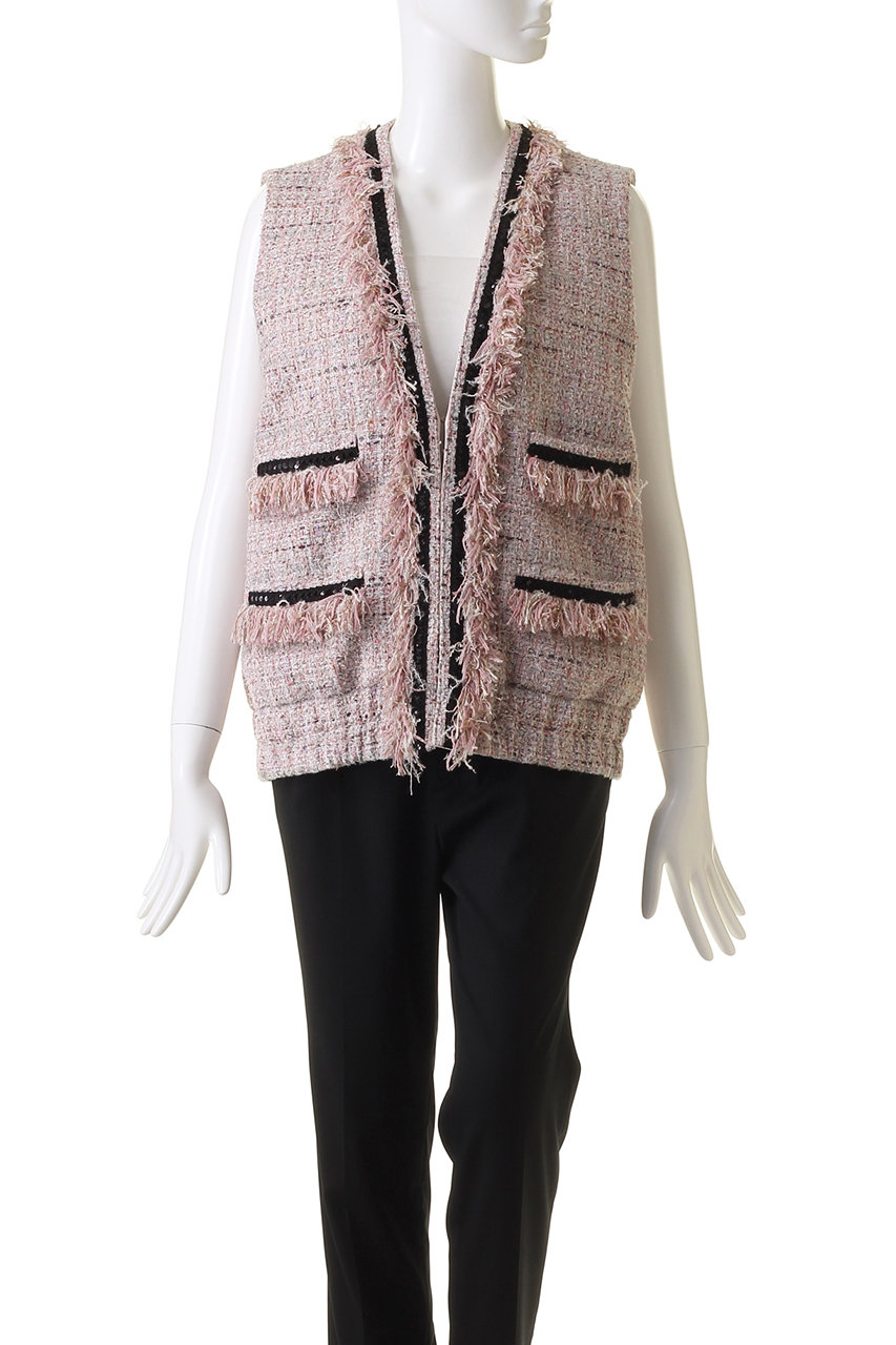 デザインワークス　BEAUVET ミックスツイードジレ DESIGNWORKS/デザインワークス｜「デザインワークス」【BEAUVET】の