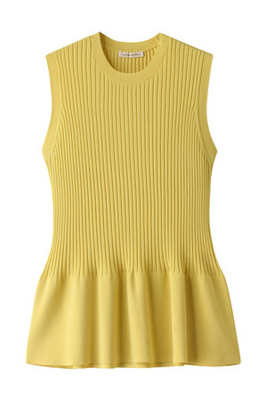 デザインワークス/DESIGNWORKSのリブペプラムプルオーバー(110300/110301)