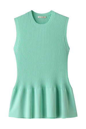 デザインワークス/DESIGNWORKSのリブペプラムプルオーバー(110300/110301)