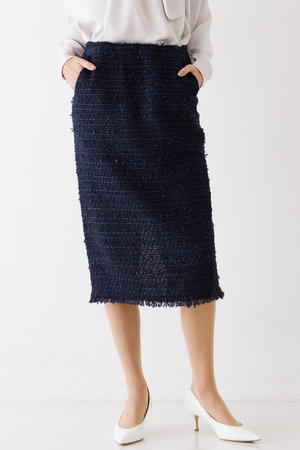 デザインワークス/DESIGNWORKSの【COOHEM】ツイードニットスカート(110700/110703)