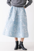 フラワージャガードスカート