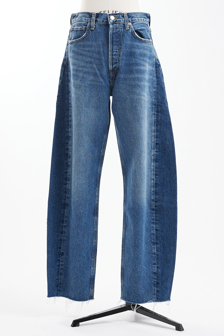 デザインワークス/DESIGNWORKSの【AGOLDE】LUNA PIECED JEAN(ブルー/35502050001)