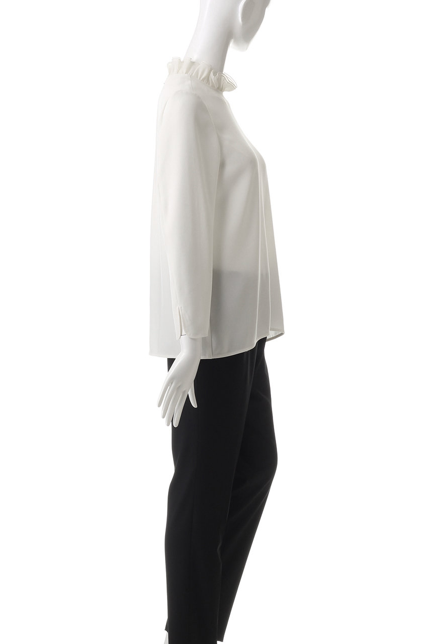 DESIGNWORKS(デザインワークス)｜バックサテンフリルカラーブラウス