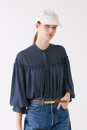 デザインワークス/DESIGNWORKSのドットプリントブラウス(110400/110403)