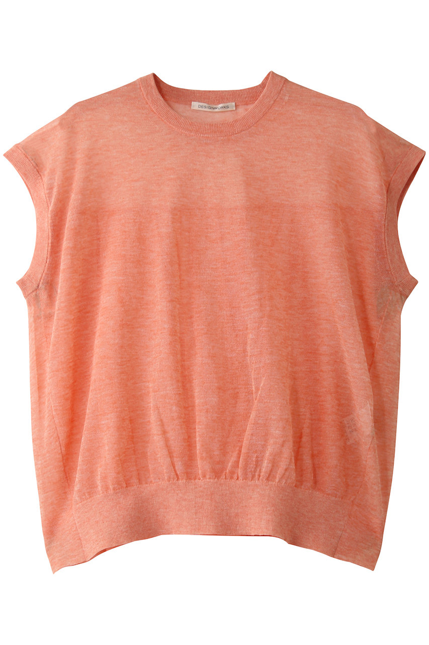 デザインワークス/DESIGNWORKSのシアーバックギャザープルオーバー(オレンジ/35500540013)