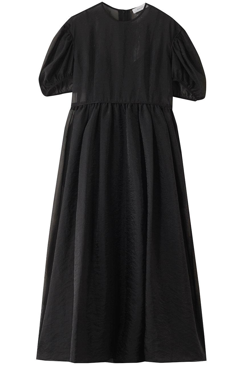 DESIGNWORKS BEAUVETオーガンジードレス (ブラック, 1) デザインワークス ELLE SHOP DESIGNWORKS BEAUVETオーガンジードレス (ブラック, 1) デザインワークス ELLE SHOP