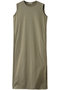 サイドスリットジャージーワンピース デザインワークス/DESIGNWORKS カーキ