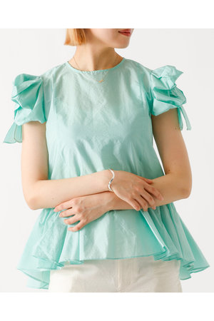 デザインワークス/DESIGNWORKSの袖リボンブラウス(110400/110402)