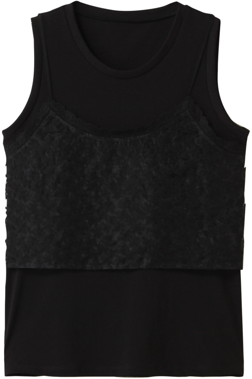 デザインワークス/DESIGNWORKSの【BEAUVET】レースキャミ＆タンクセット(ブラック/35500320009)