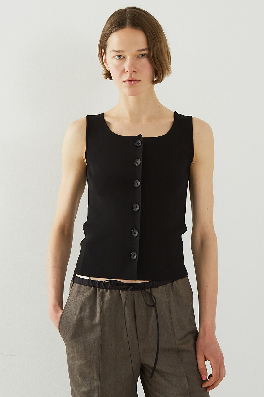 DESIGNWORKS 2WAYスクエアネックタンクトップ (ブラック, 38) デザインワークス ELLE SHOP DESIGNWORKS 2WAYスクエアネックタンクトップ (ブラック, 38) デザインワークス ELLE SHOP
