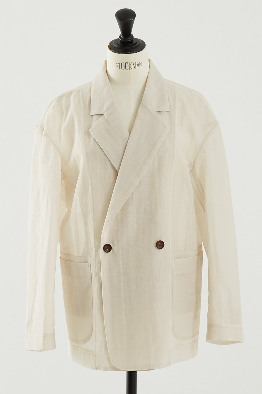 DESIGNWORKS リネン混シアーオーバーサイズジャケット (ベージュ, 38) デザインワークス ELLE SHOP DESIGNWORKS リネン混シアーオーバーサイズジャケット (ベージュ, 38) デザインワークス ELLE SHOP