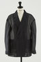 リネン混シアーオーバーサイズジャケット デザインワークス/DESIGNWORKS ブラック