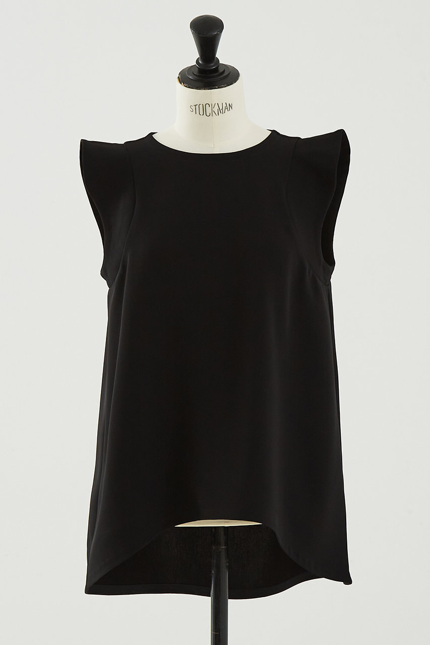 DESIGNWORKS トリアセジョーゼットノースリブラウス (ブラック, 38) デザインワークス ELLE SHOP DESIGNWORKS トリアセジョーゼットノースリブラウス (ブラック, 38) デザインワークス ELLE SHOP