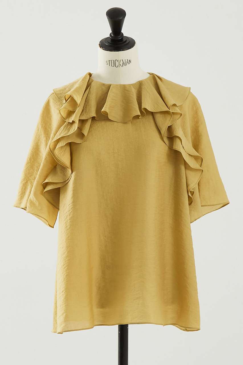 デザインワークス/DESIGNWORKSのラッフルブラウス(イエロー/3550051002722)