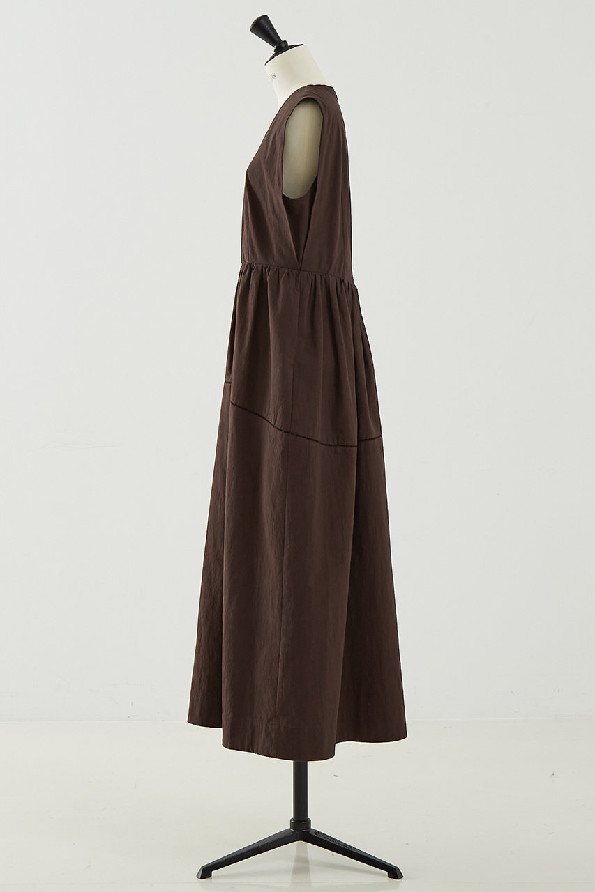 【SEE BY CHLOE】ノースリーブVネックロングワンピース ブラウン SEE BY CHLOE】ノースリーブVネックロングワンピース ブラウン