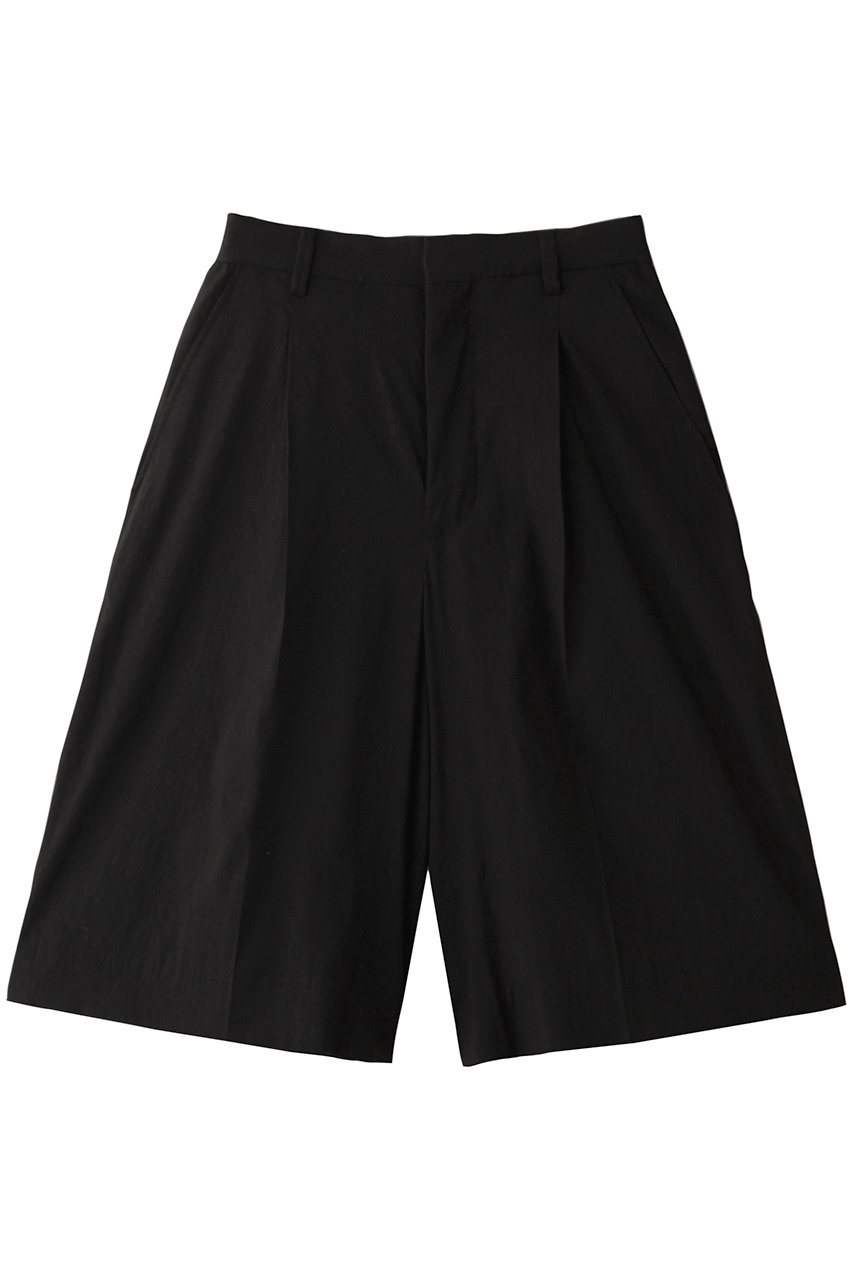 デザインワークス/DESIGNWORKSのリネンヴィスコースハイウエストハーフパンツ(ブラック/35500950009)