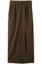 フロントスリット切替えロングスカート デザインワークス/DESIGNWORKS ブラウン