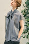 T/Wボイルボウタイブラウス デザインワークス/DESIGNWORKS