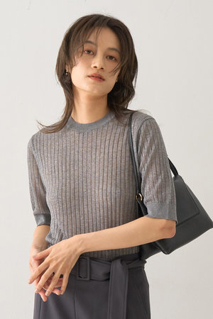 デザインワークス/DESIGNWORKSのラメリブプルオーバー(110300/110301)
