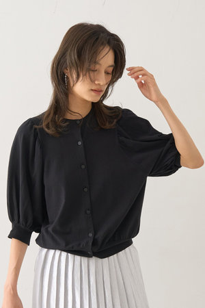 デザインワークス/DESIGNWORKSの袖ギャザーショートカーディガン(110300/110303)