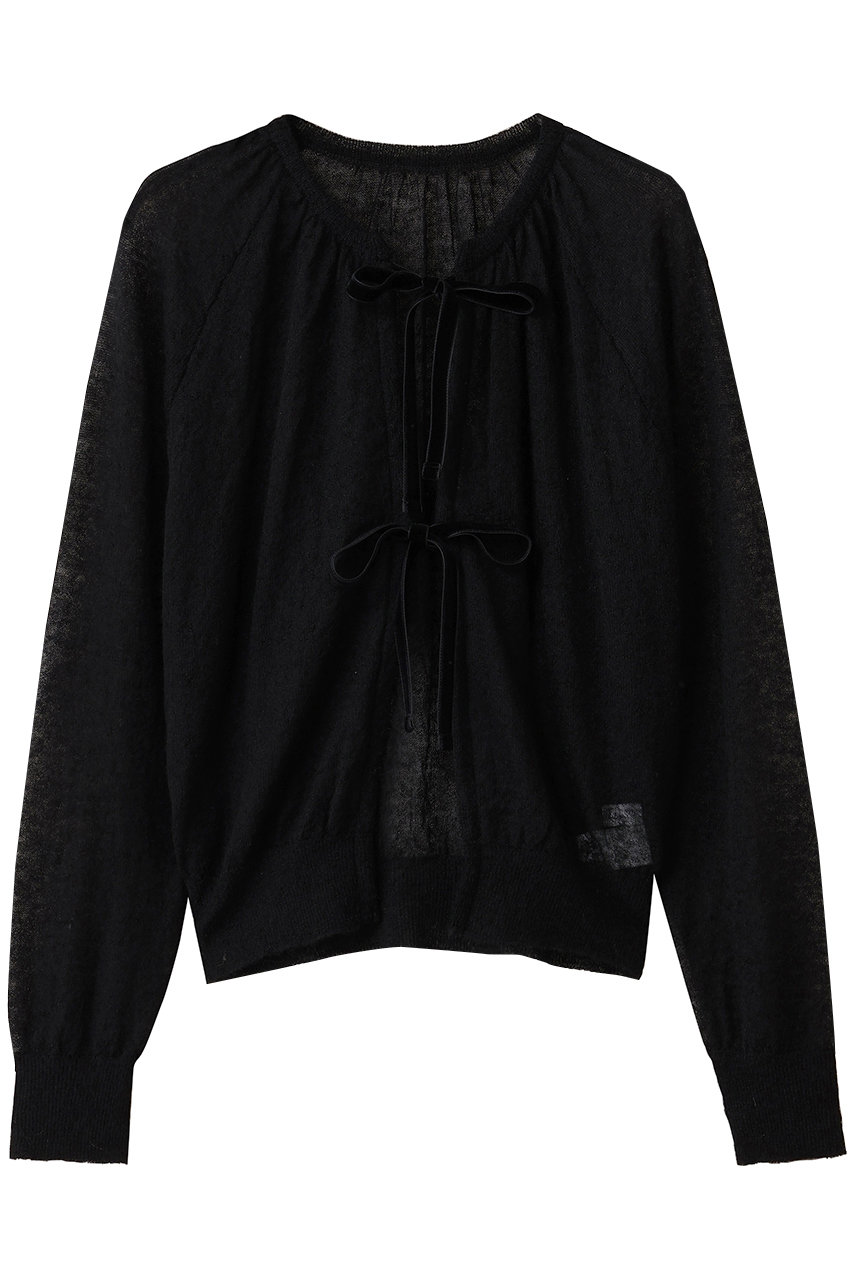 DESIGNWORKS BEAUVET モヘアリボンカーディガン (ブラック, 1) デザインワークス ELLE SHOP DESIGNWORKS BEAUVET モヘアリボンカーディガン (ブラック, 1) デザインワークス ELLE SHOP