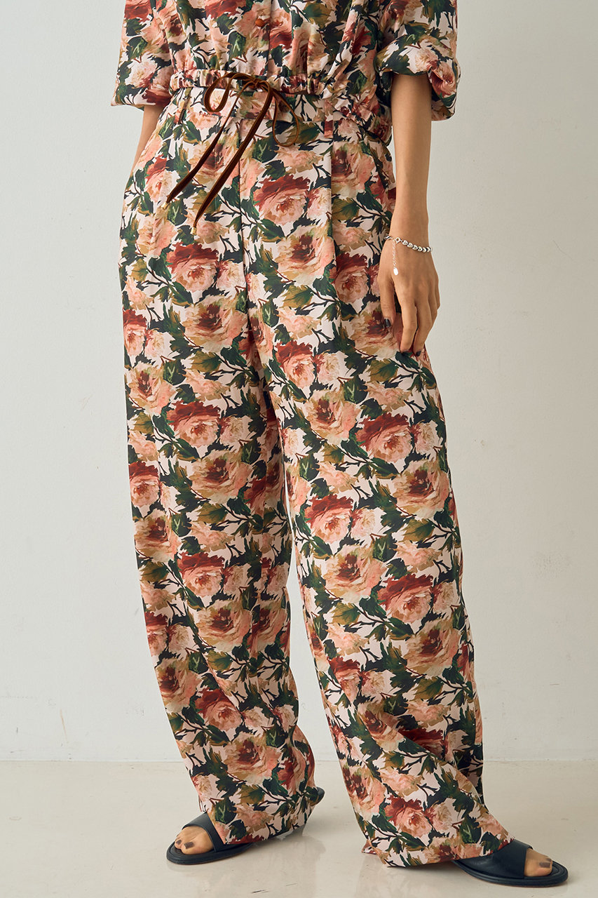 DESIGNWORKS 【セットアップ対応】【BEAUVET】フラワープリントワイドパンツ (ソノタ, 1) デザインワークス ELLE SHOP DESIGNWORKS 【セットアップ対応】【BEAUVET】フラワープリントワイドパンツ (ソノタ, 1) デザインワークス ELLE SHOP