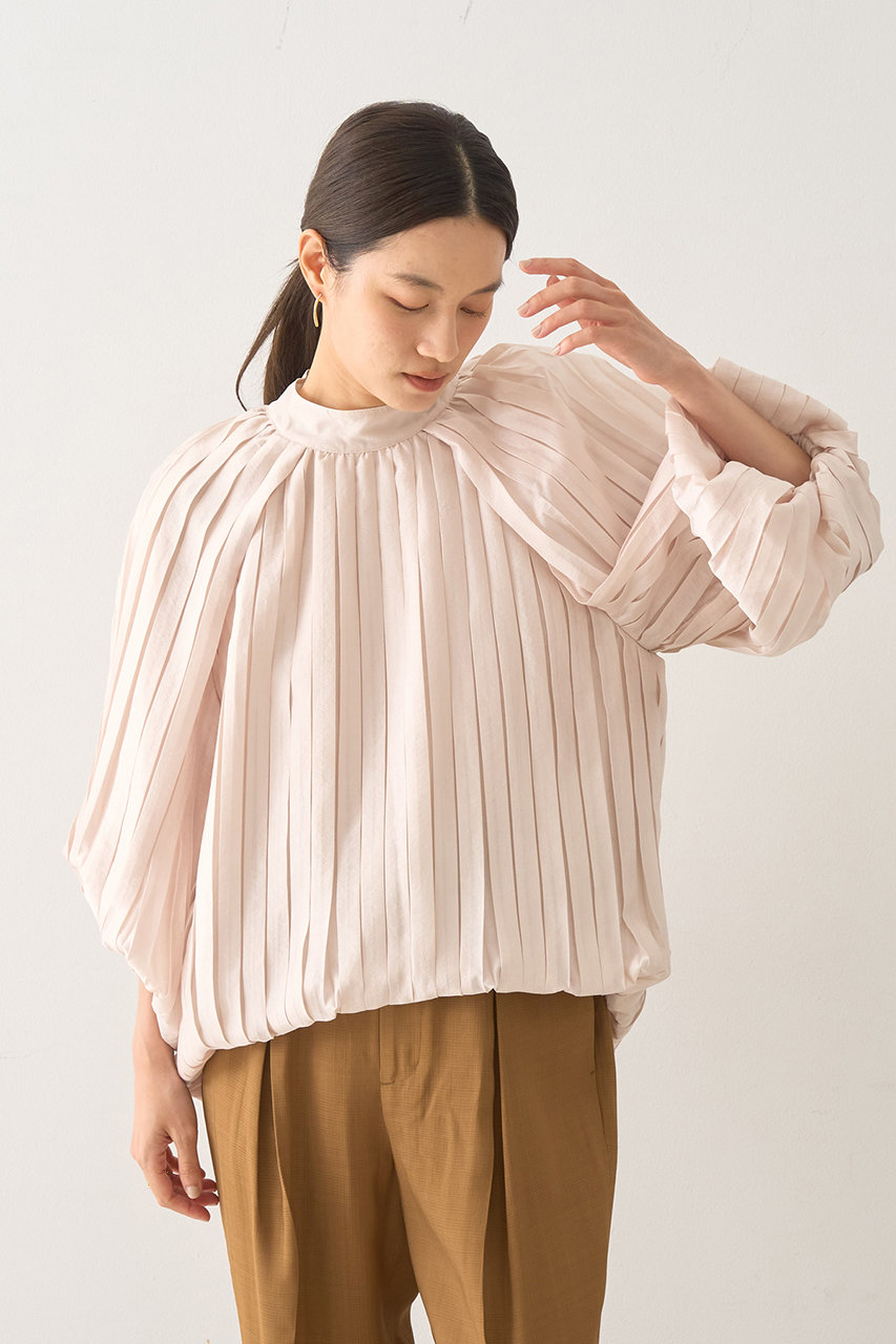 DESIGNWORKS プリーツ加工ボリュームブラウス (アイボリー, 38) デザインワークス ELLE SHOP DESIGNWORKS プリーツ加工ボリュームブラウス (アイボリー, 38) デザインワークス ELLE SHOP
