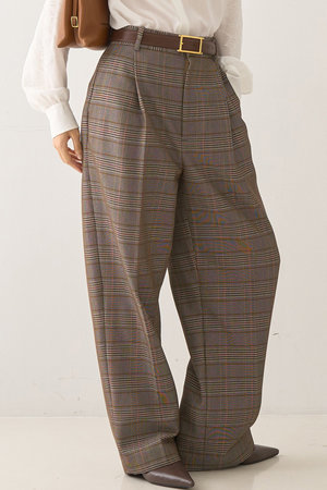 デザインワークス/DESIGNWORKSのウール混タックバレルパンツ(110600/110601)