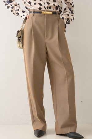 デザインワークス/DESIGNWORKSのウール混タックバレルパンツ(110600/110601)