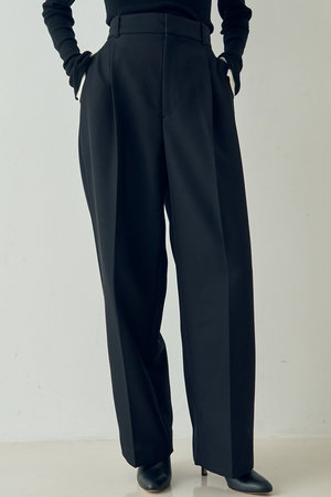 デザインワークス/DESIGNWORKSのウール混タックバレルパンツ(110600/110601)