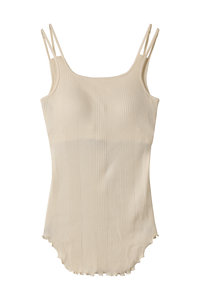 DESIGNWORKS(デザインワークス)｜【HAKUJI】Wool rib bra camisoleリブ