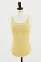 【HAKUJI】Random rib bra タンクトップ デザインワークス/DESIGNWORKS イエロー