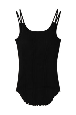 デザインワークス/DESIGNWORKSの【HAKUJI】Random rib bra タンクトップ(110100/110101)