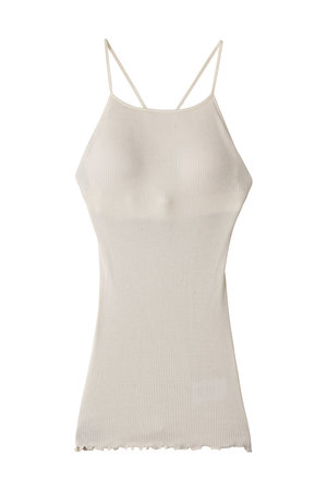 デザインワークス/DESIGNWORKSの【HAKUJI】Wool rib bra camisoleリブキャミソール(110100/110101)