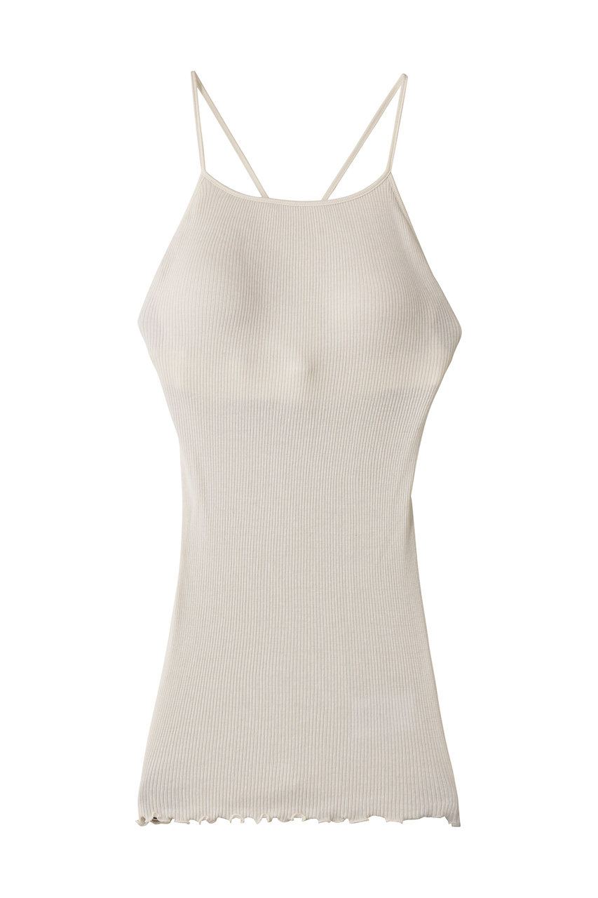 DESIGNWORKS 【HAKUJI】Wool rib bra camisoleリブキャミソール (アイボリー, F) デザインワークス ELLE SHOP DESIGNWORKS 【HAKUJI】Wool rib bra camisoleリブキャミソール (アイボリー, F) デザインワークス ELLE SHOP