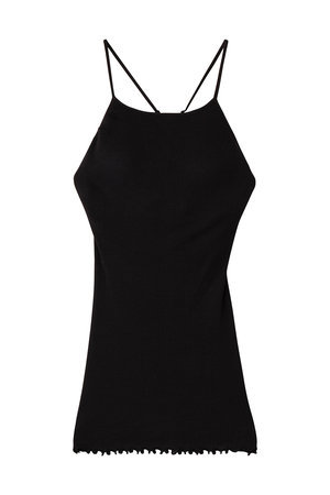 デザインワークス/DESIGNWORKSの【HAKUJI】Wool rib bra camisoleリブキャミソール(110100/110101)