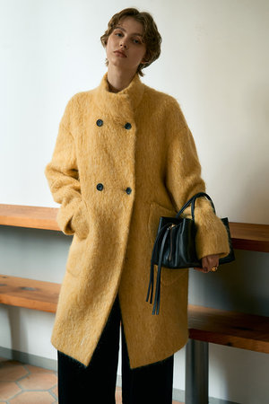 デザインワークス/DESIGNWORKSのアルパカ混モヘアシャギーコート(110900/110902)