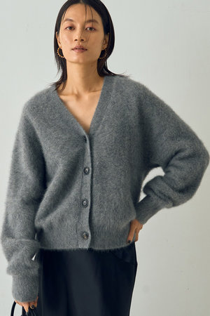 デザインワークス/DESIGNWORKSのフォックスカシミヤショートカーディガン(110300/110303)