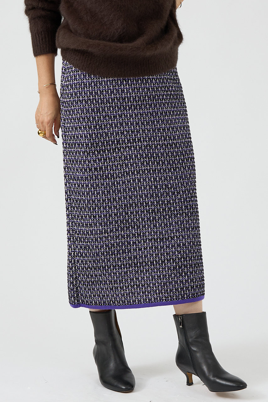 【セットアップ対応】【BEAUVET】ニットジャガードタイトスカート