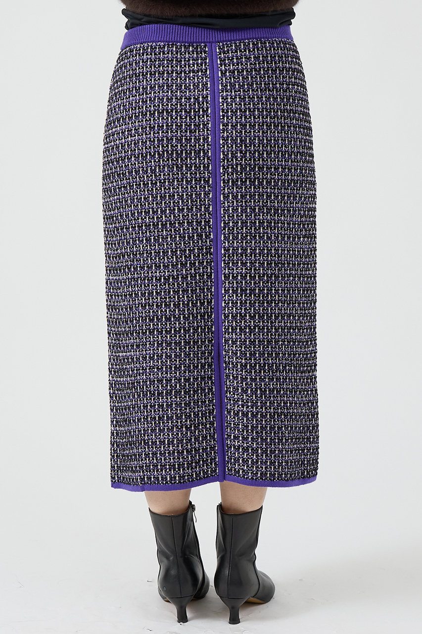 Etro ウール シルク タイト スカート 総柄 パープル DESIGNWORKS(デザインワークス)｜【セットアップ対応】【BEAUVET