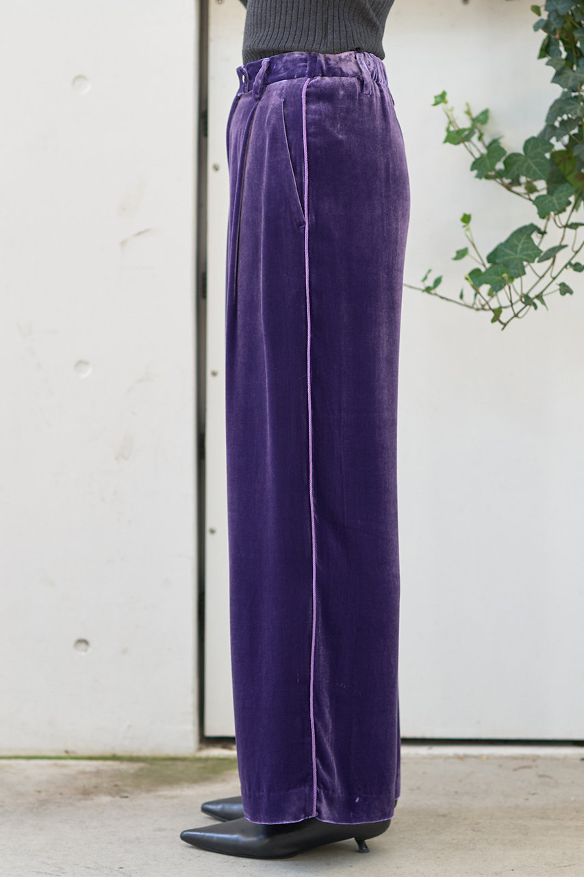 DESIGNWORKS(デザインワークス)｜【BEAUVET】シルク混ベロアパンツ