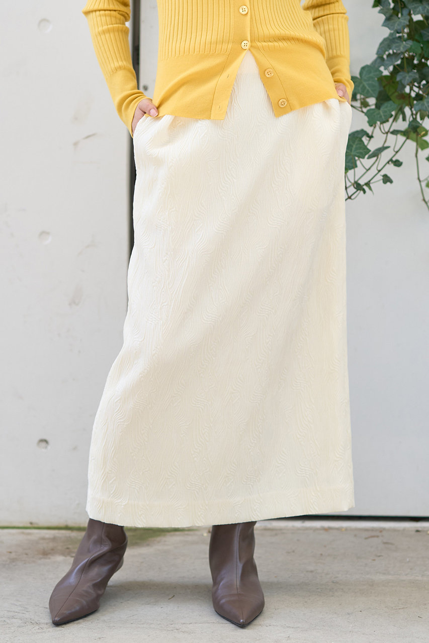 ジャカードバレルスカート