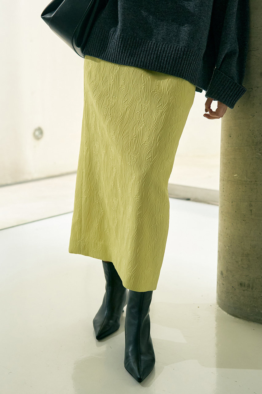 デザインワークス/DESIGNWORKSのジャカードバレルスカート(イエロー/35510970010)