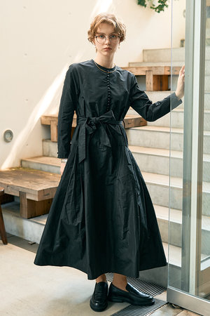 デザインワークス/DESIGNWORKSのフィット&フレアタフタワンピース(110500/110503)