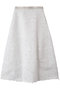 カットジャガード切替えスカート デザインワークス/DESIGNWORKS ホワイト