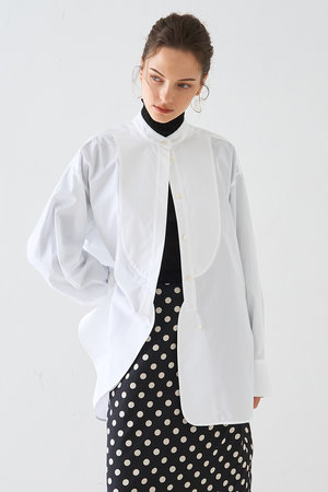 デザインワークス/DESIGNWORKSのスタンドカラーロングシャツ(110400/110403)