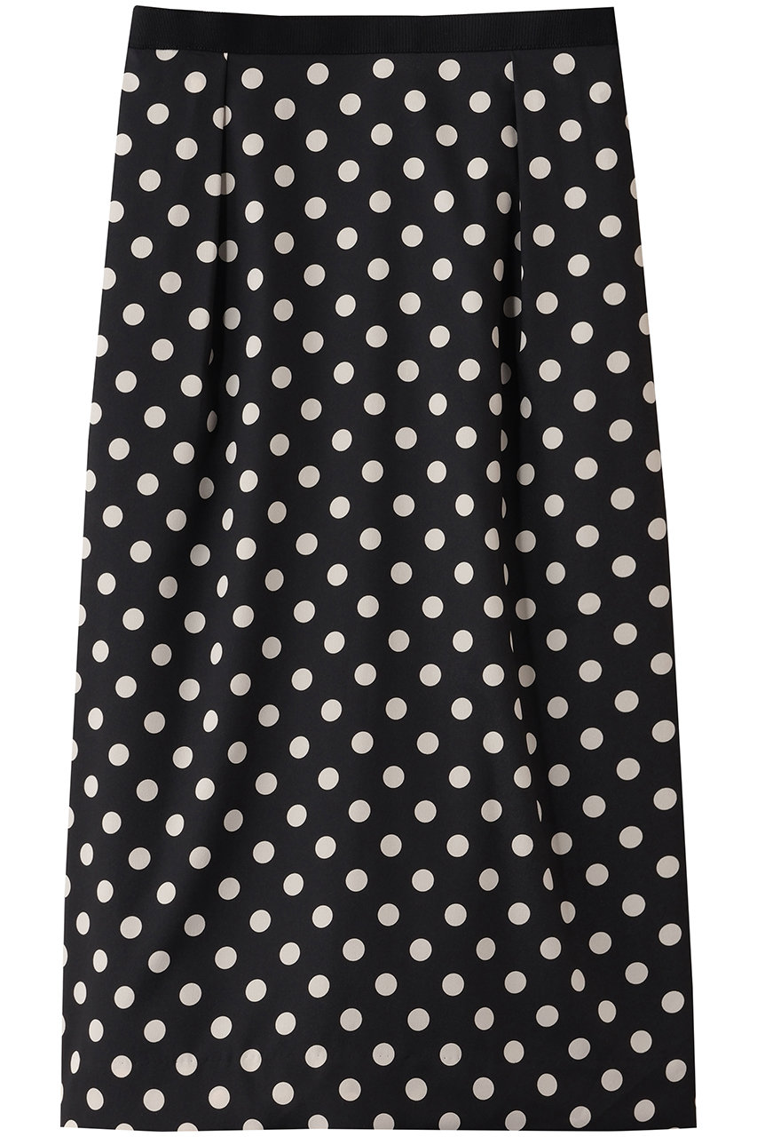 デザインワークス/DESIGNWORKSの【セットアップ対応】ドットプリントミドル丈スカート(ブラック1/35520570002)