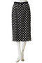 【セットアップ対応】ドットプリントミドル丈スカート デザインワークス/DESIGNWORKS