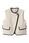 ロービングドビーショートパイピングベスト デザインワークス/DESIGNWORKS アイボリー