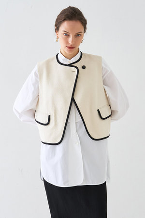 デザインワークス/DESIGNWORKSのロービングドビーショートパイピングベスト(110800/110806)